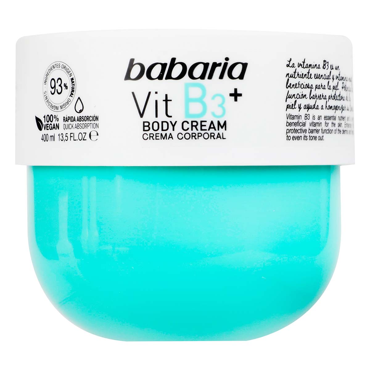 Crema Corporal Babaria Vitam B3 400ml