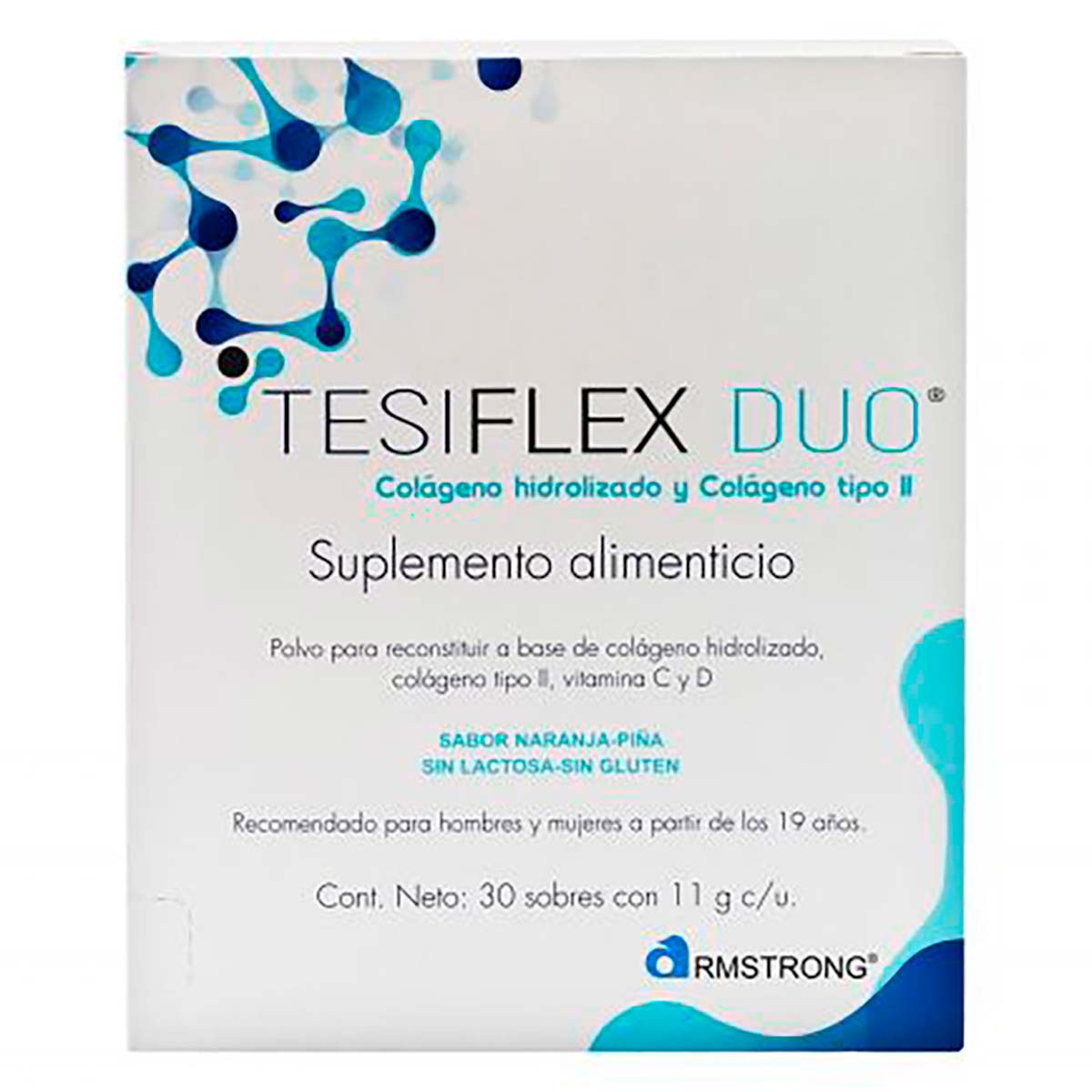 Colágeno/Hidrolizado Ii Tesiflex Duo 30 Sob 11gr