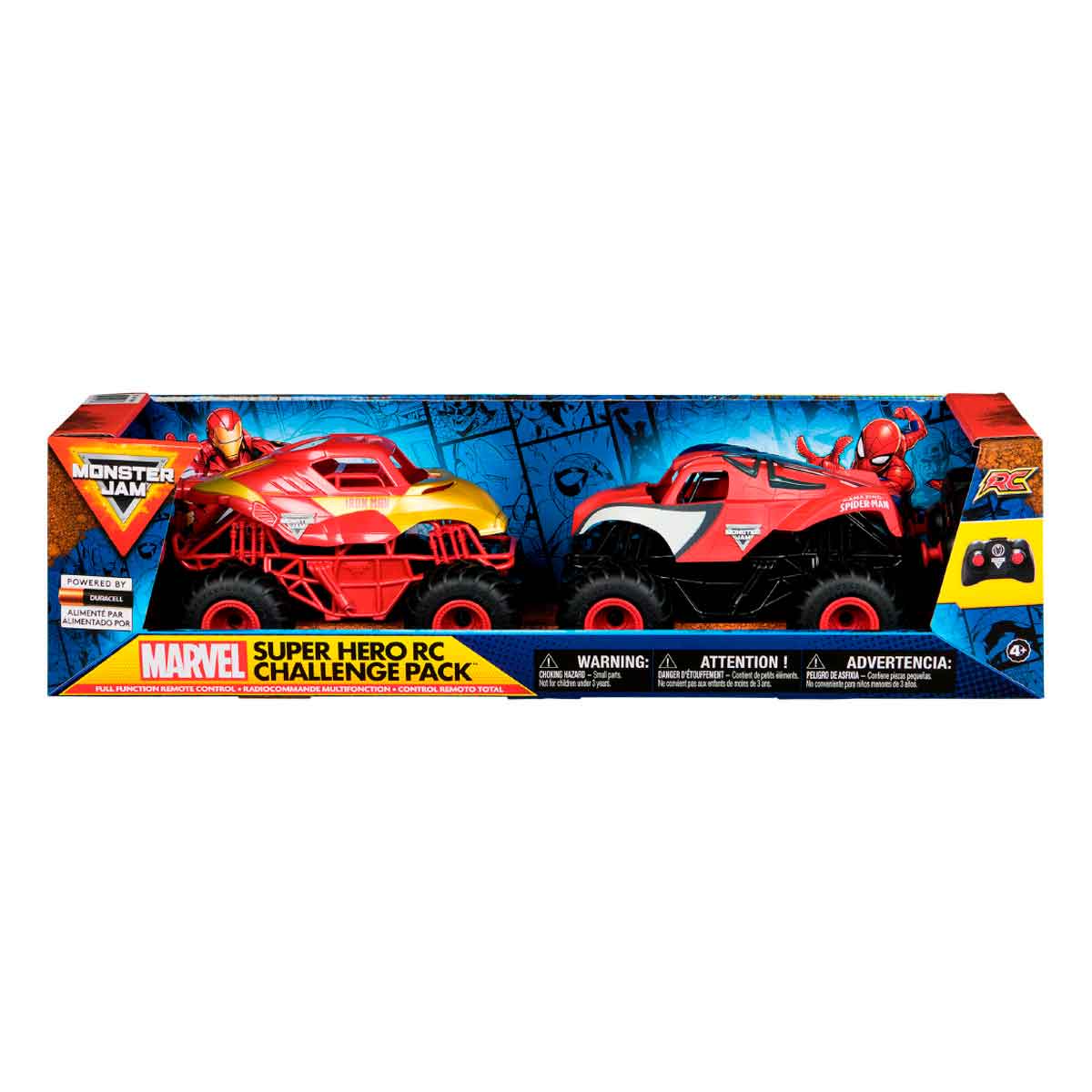 Radiocontrol Monster Jam Rc Marvel 2 Pk