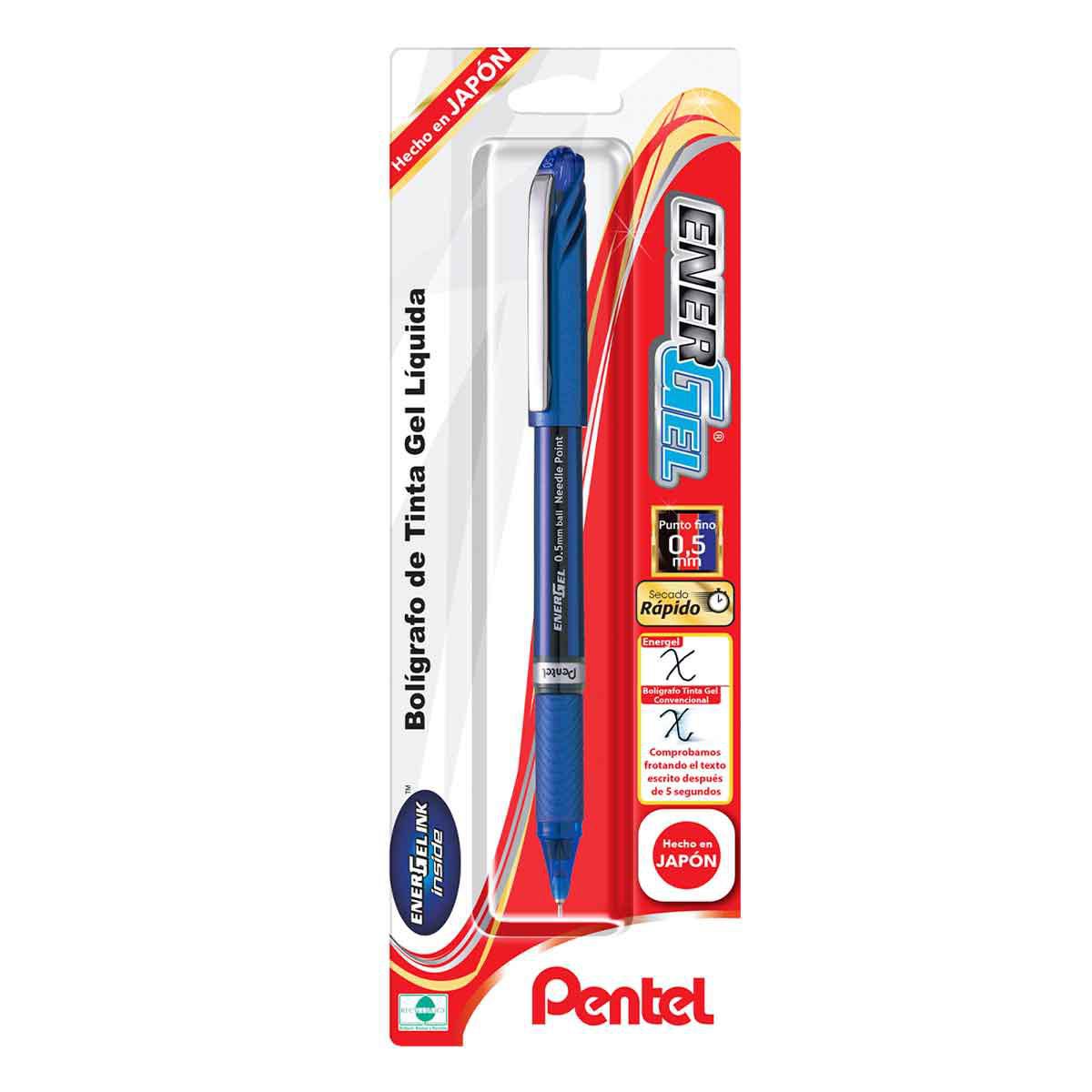 Bolígrafo Energel Pentel Azul