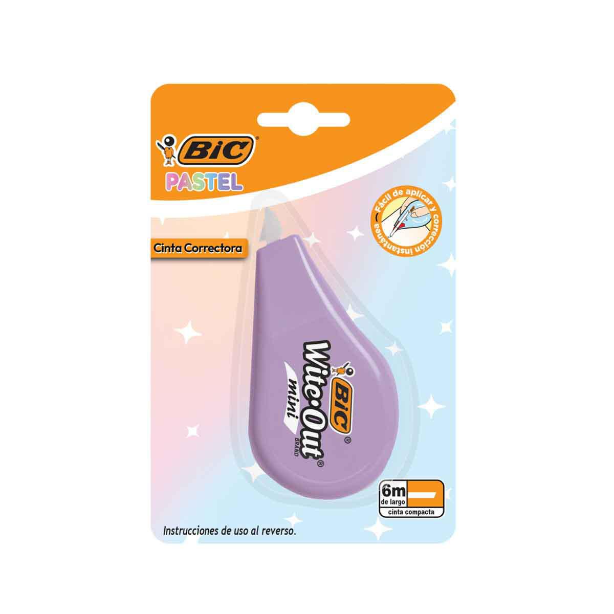 Corrector Bic 1pz Cinta Pastel