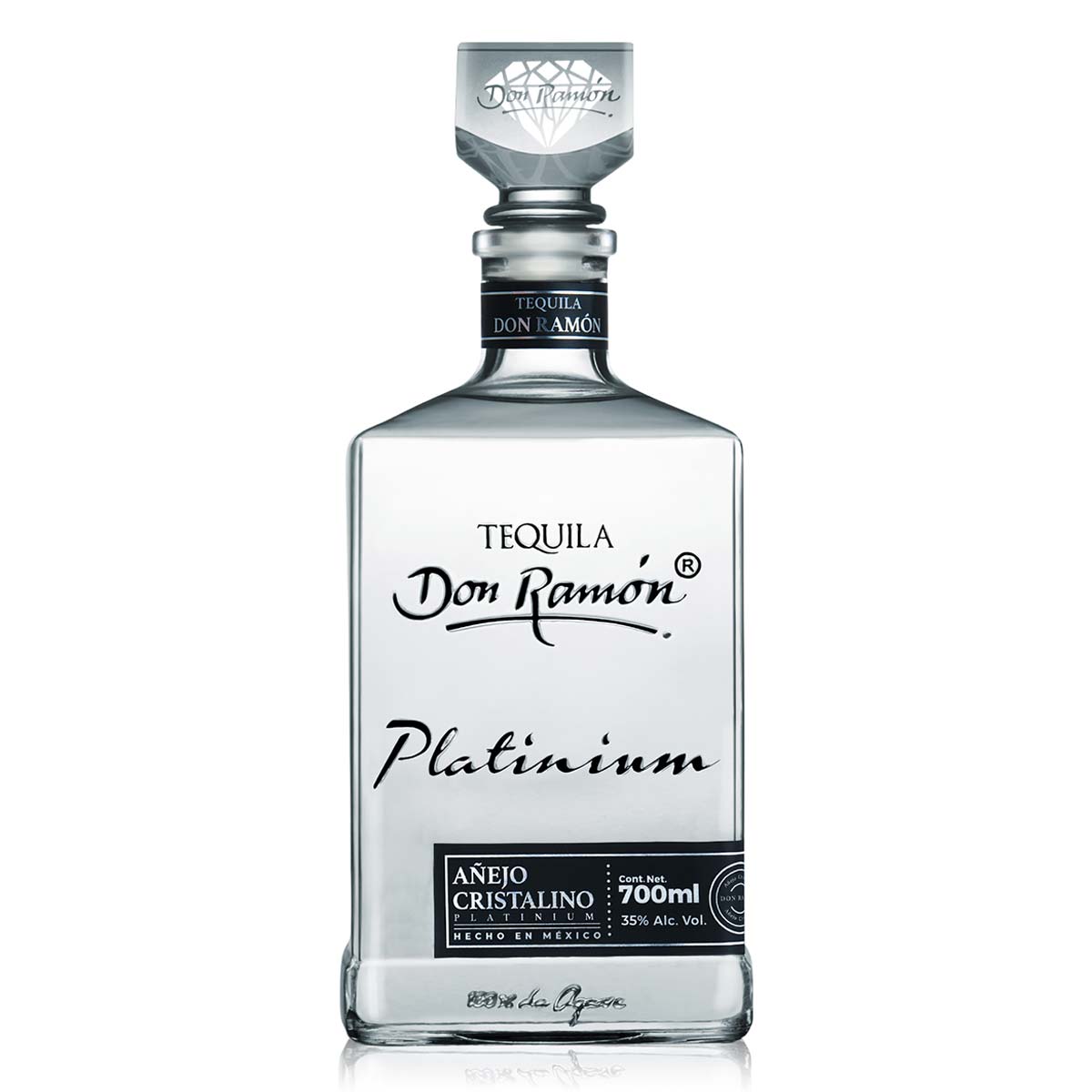Tequila Don Ramón Añejo Cristalino Platinium 700ml