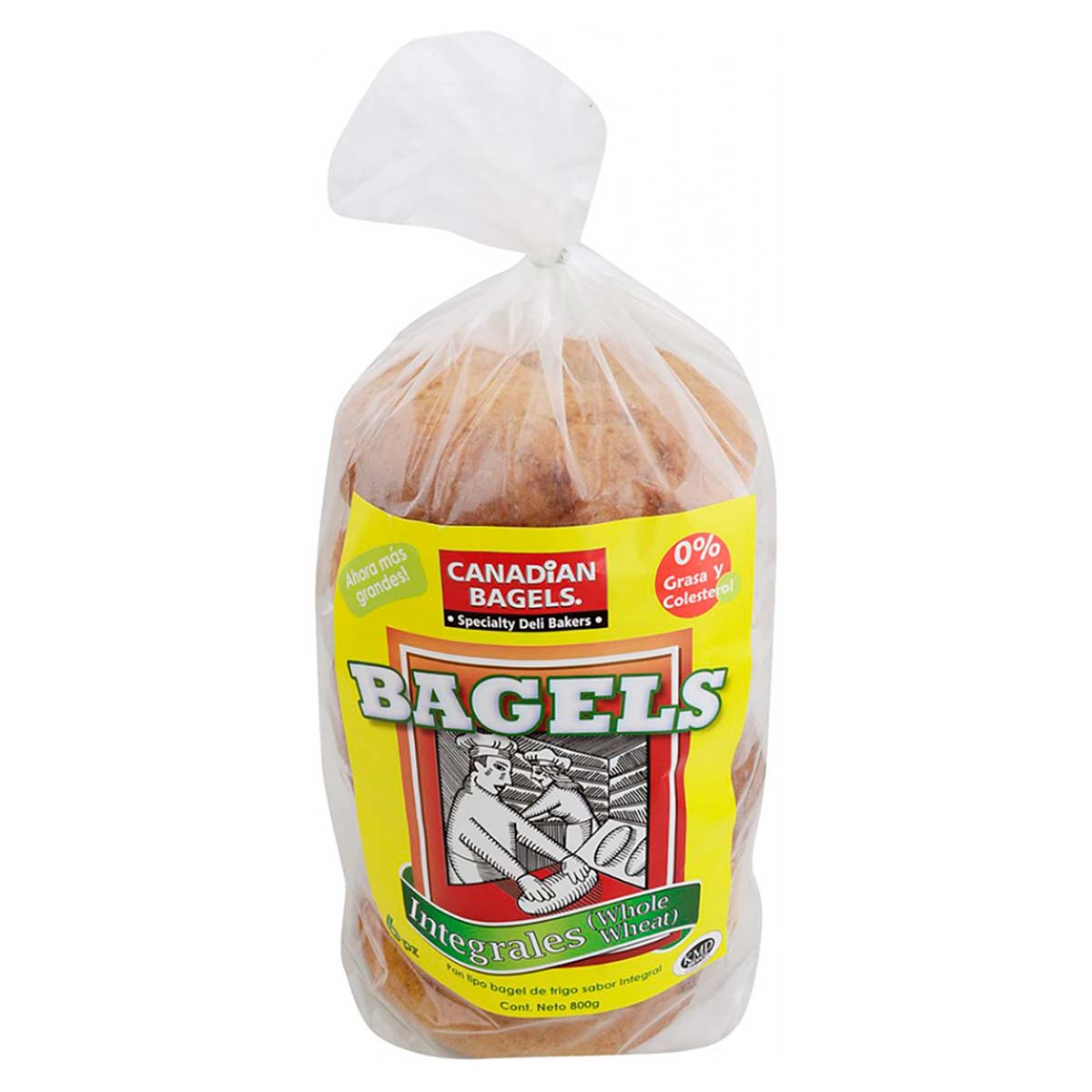 Bagel Canadian Bagels Integal 6 Piezas 800g
