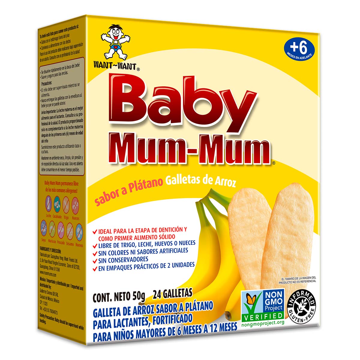 Galletas Baby Mum Mum Banana 50g