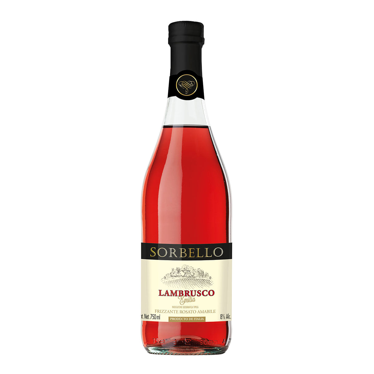Vino Rosado Sorbello Lambrusco 750 ml