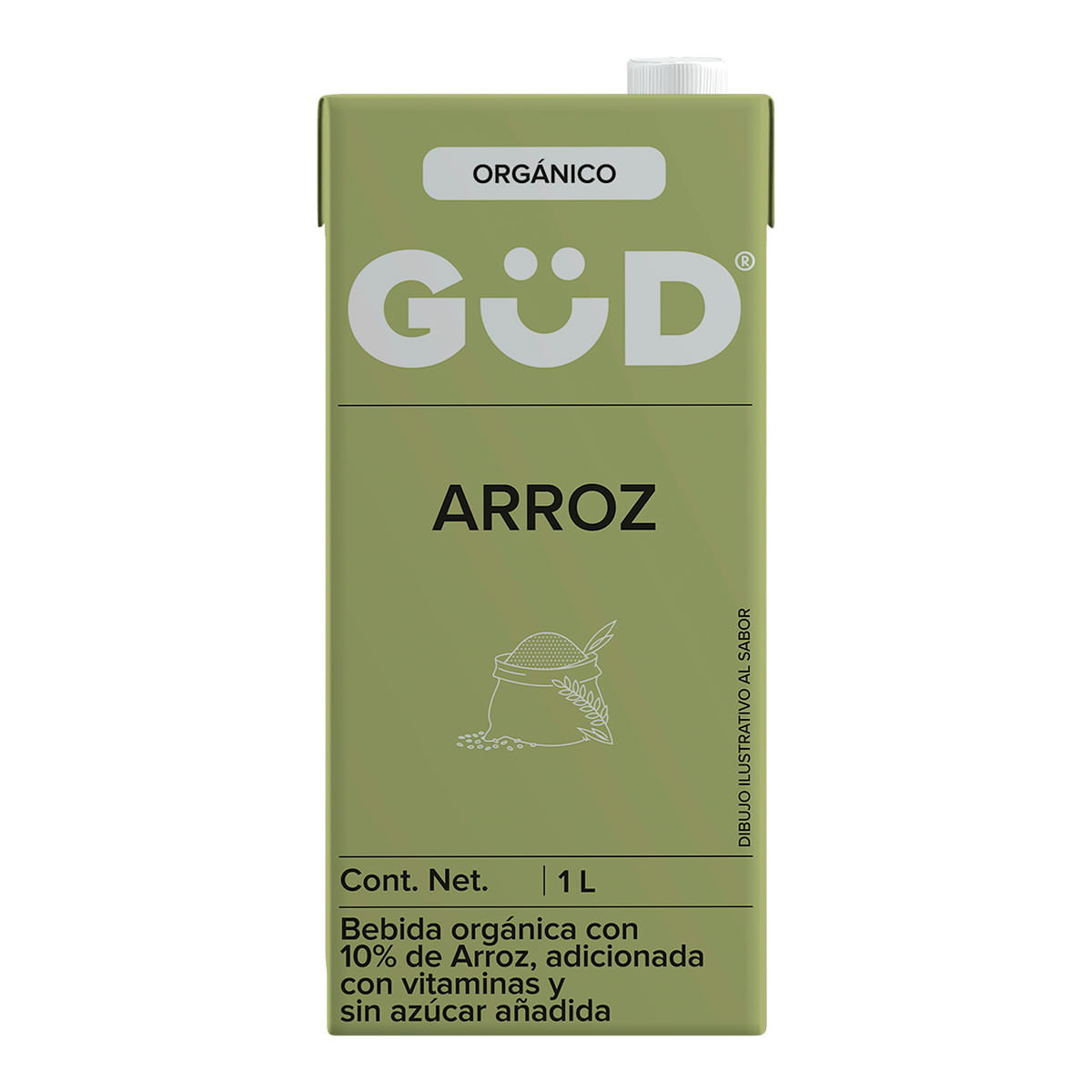 Alimento Liquido De Arroz Orgánico Sin Azúcar 1l