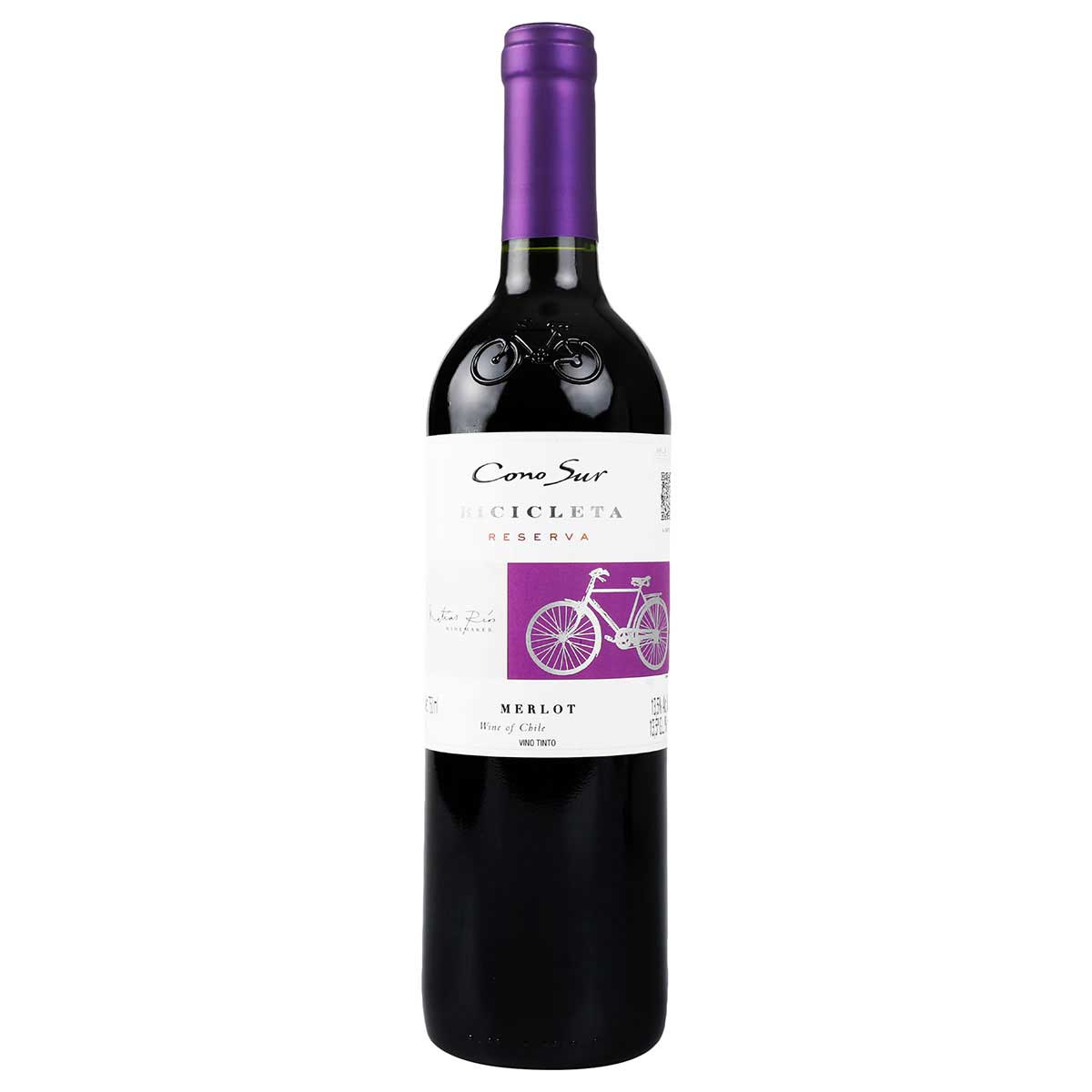 Vino Tinto Chileno Cono Sur Bicicleta Merlot de 750ml