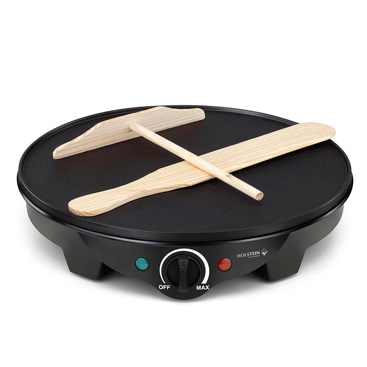 Crepera Eléctrica Holstein 30cm Antiadherente Negro 450001