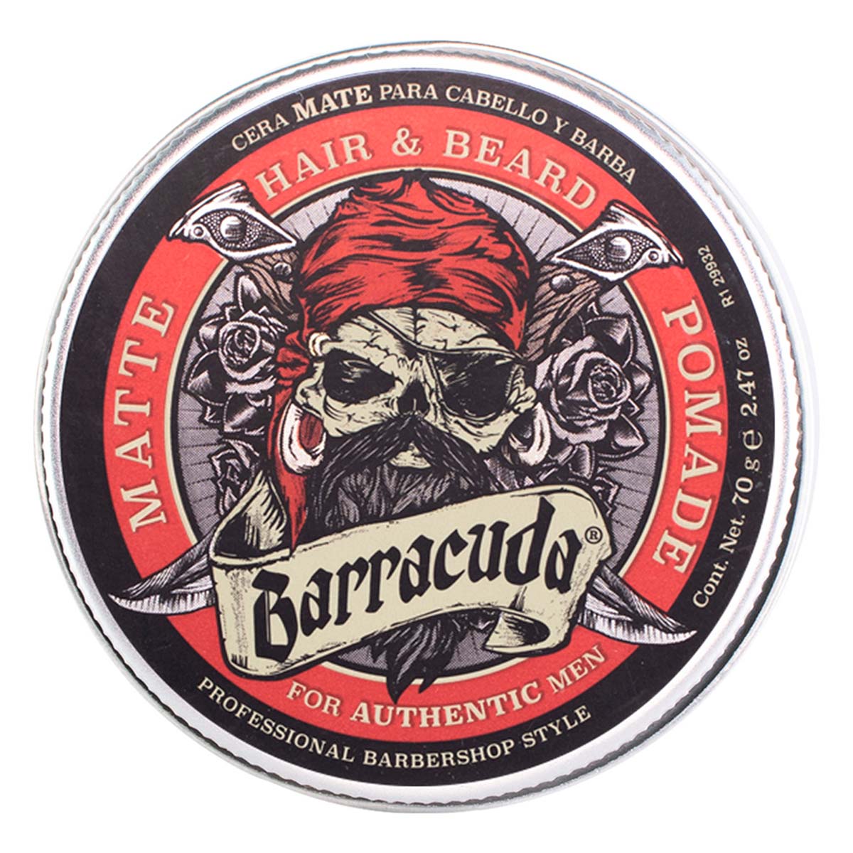 Cera Para Peinar Barracuda Mate Barba Y Bigote 70g