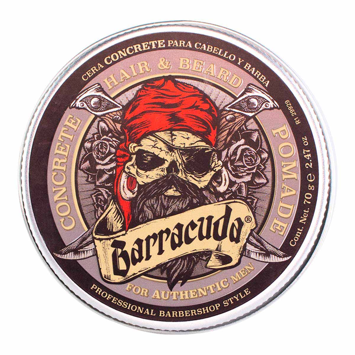 Cera Para Peinar Barracuda Concreto Barba Y Bigote 70g