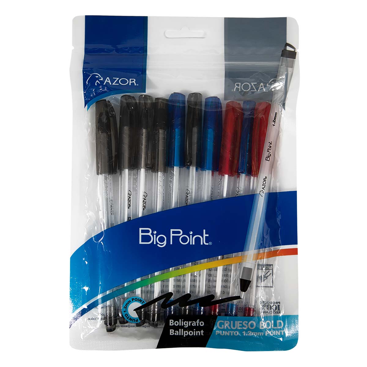 Boligrafo Big Point 10 Pz Bolsa Surtido