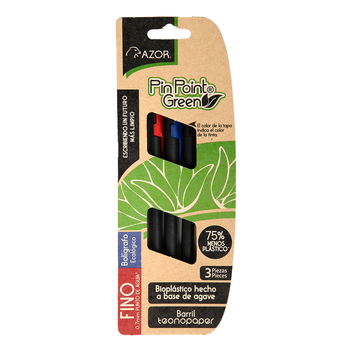 Boligrafo Azor Pin Point 3 Pz Punt Fin