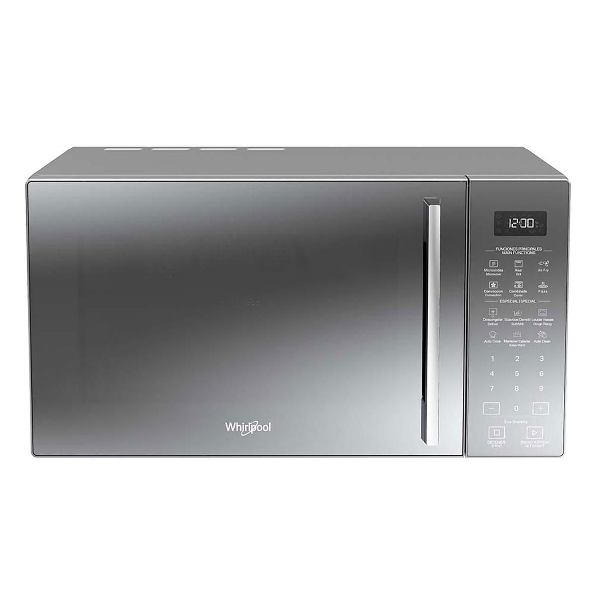 Horno de Microondas Whirlpool con Air Fry 1.0 pies cúbicos Silver WM3911D