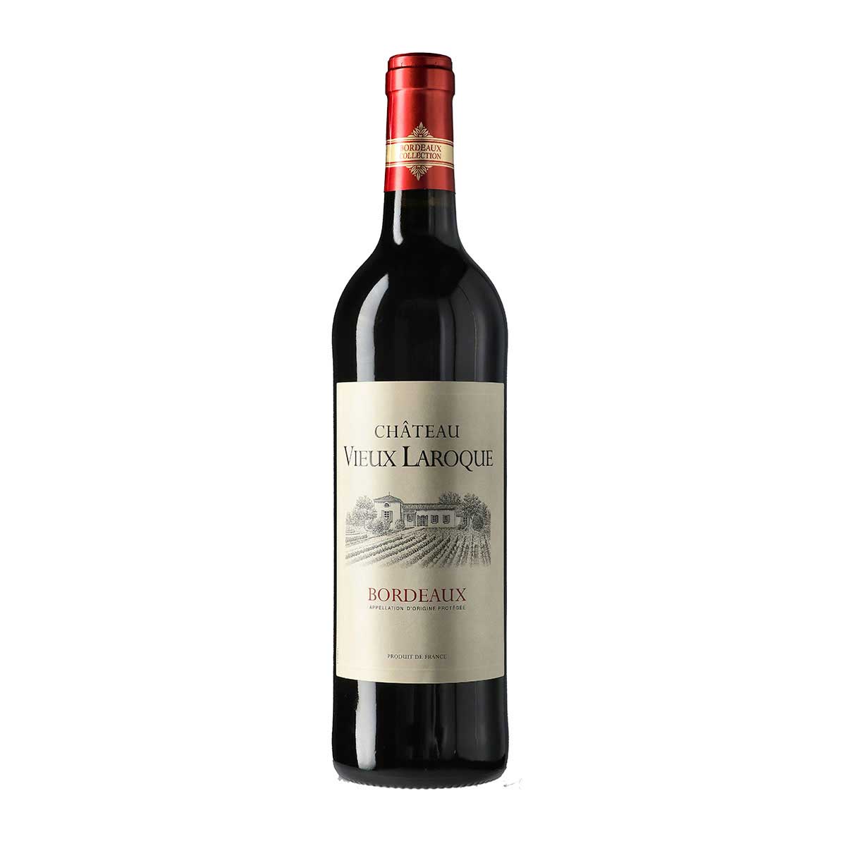 Vino Tinto Frances Chateau Vieux Laroque - Bordeaux de 750ml