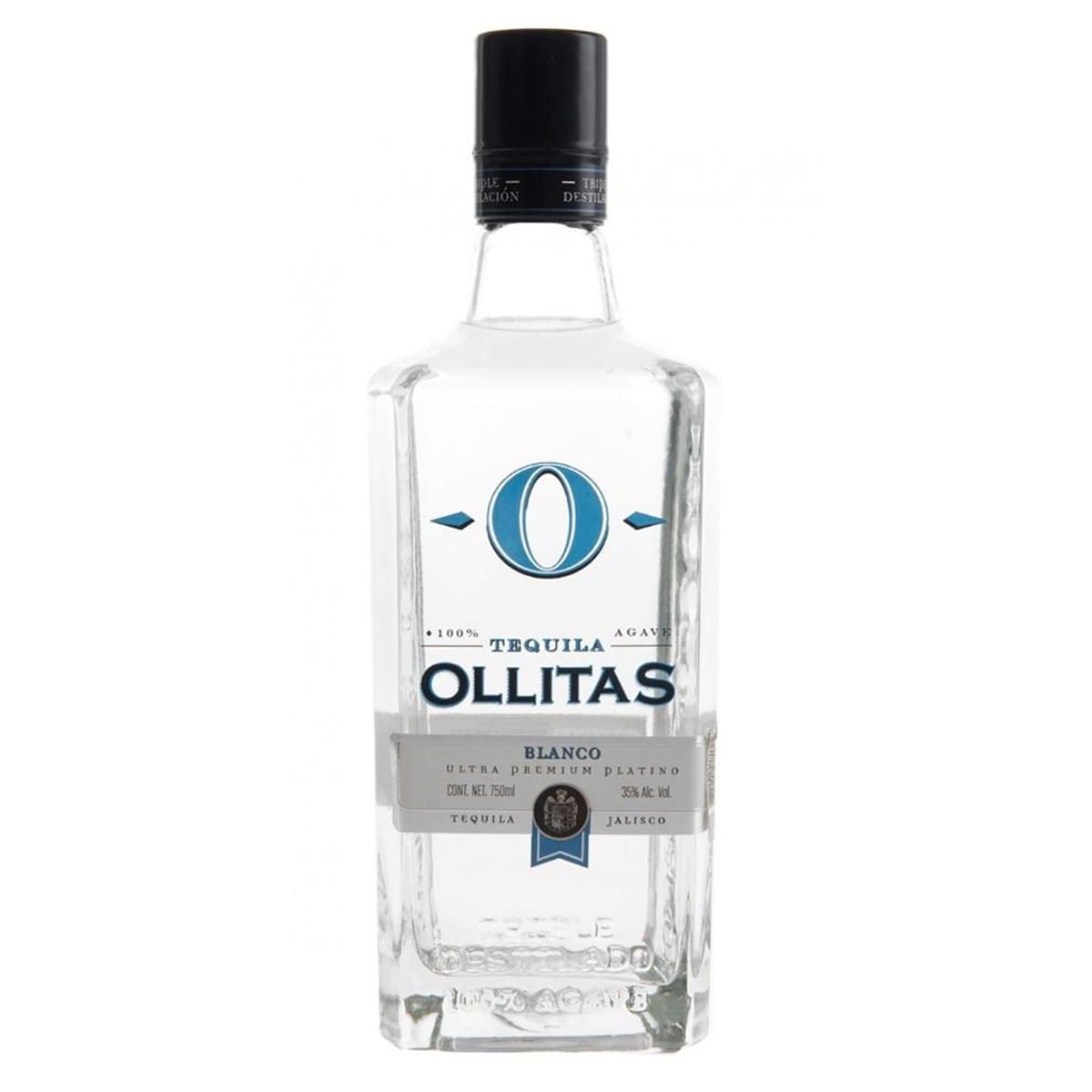 Tequila Ollitas Blanco 100% Agave 750ml