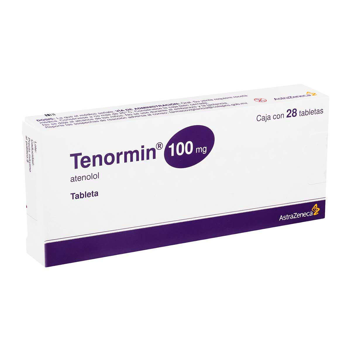 Atenolol Tenormin Caja 28 Tabs 100 Mg