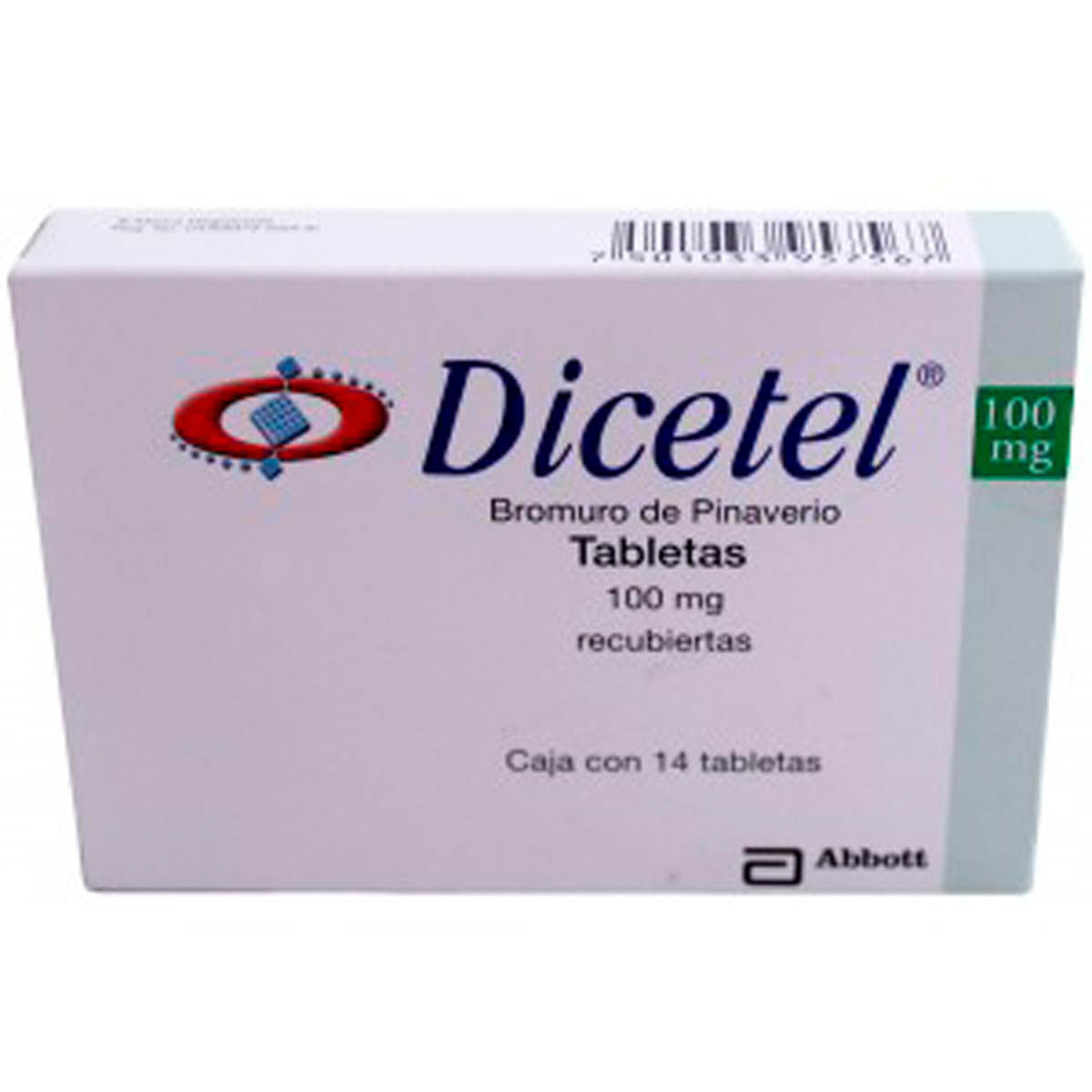 Tabletas Recubiertas Dicetel 100mg Caja Con 14 Tabletas