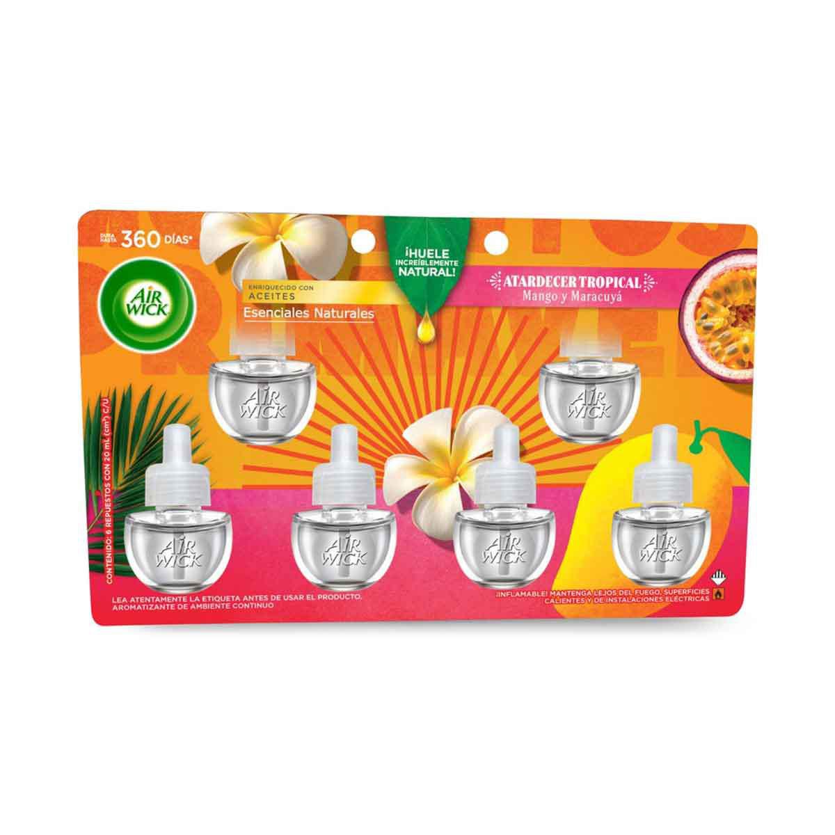 6 Pack Aromatizante Air Wick Rep Man Mar