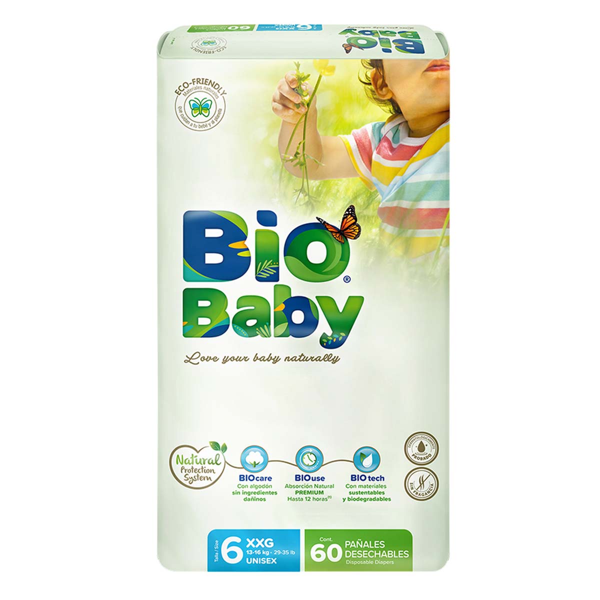 Pañales Bio Baby Talla 6 Xx Grande 60 Pañales