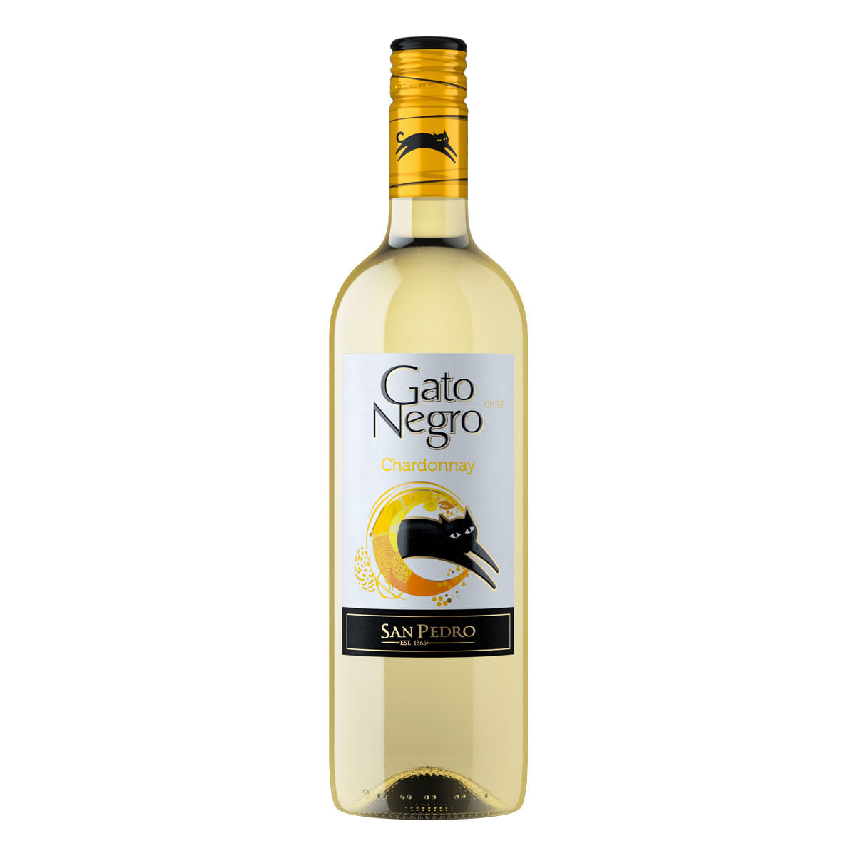 Vino Blanco Chileno Gato Negro Chardonnay 750ml