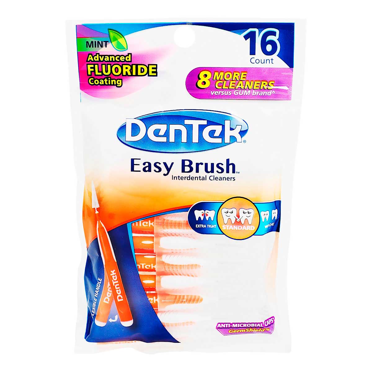 Cepillo Interdental Dentek Antibacterial 16 Piezas