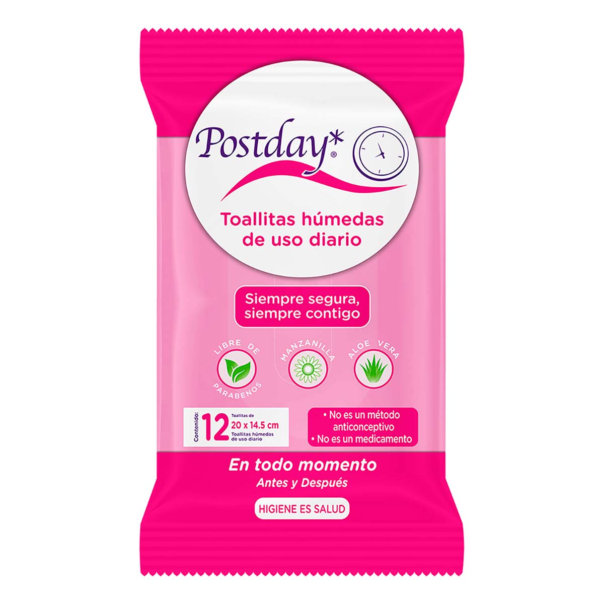 Toallas Húmedas Para Incontinencia Postday 12 Toallitas
