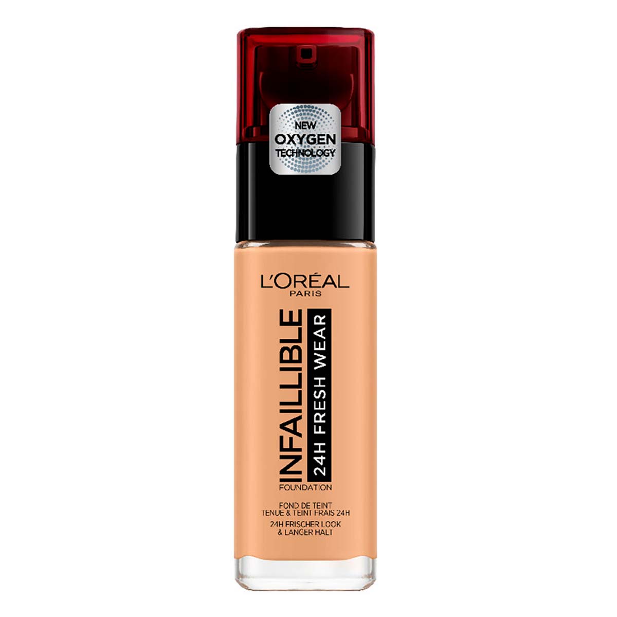 Base De Maquillaje L'Oréal Paris 24h Fresh Wear Infaillible 250 Sable Eclat 30ml