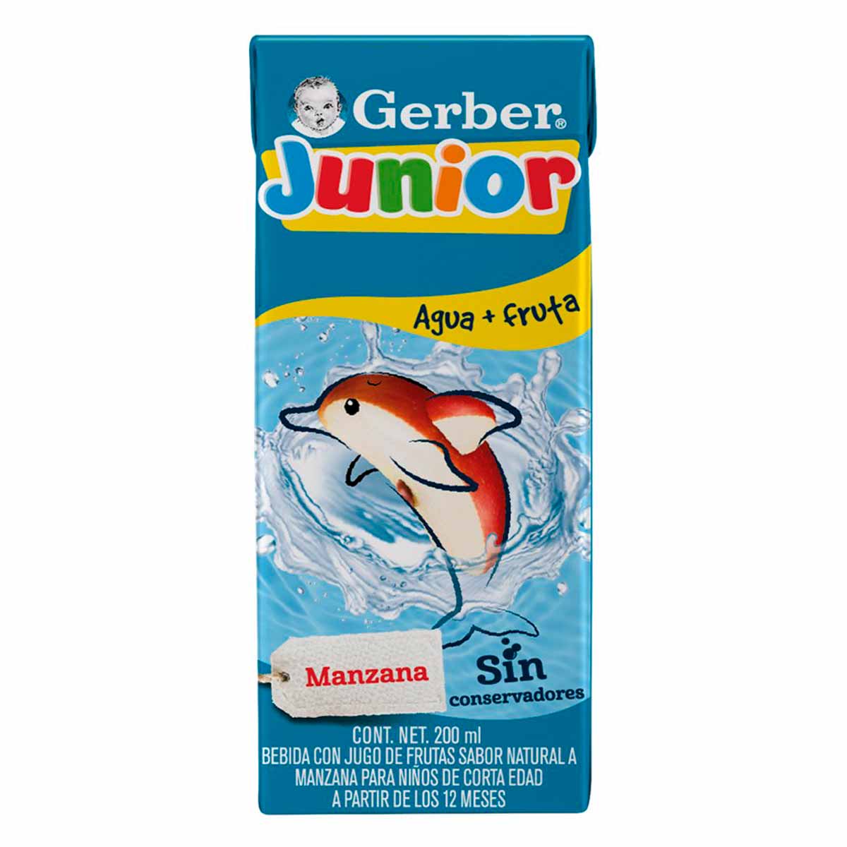 Bebida Hidratante Junior Splasher Etapa 4 Manzana Tetrapack 200ml
