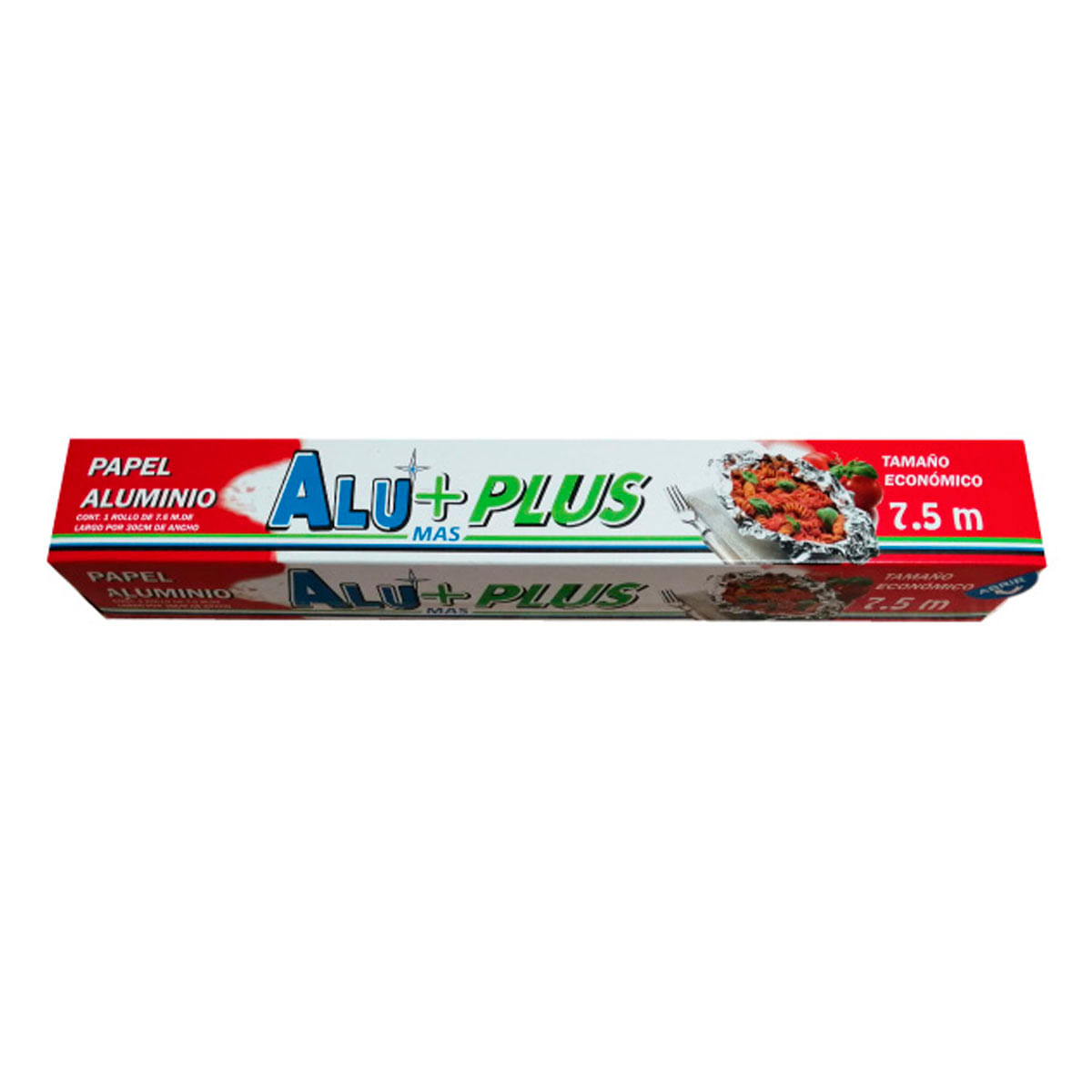 Papel Aluminio Alu+Plus 1 Rollo De 7.5m
