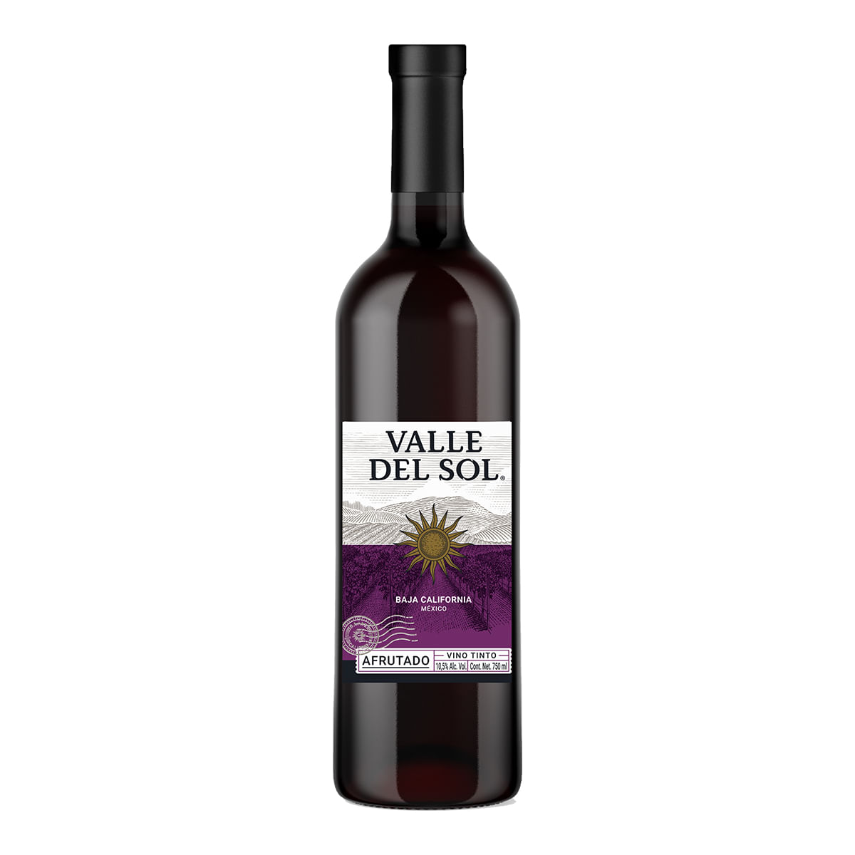 Vino Tinto Valle del Sol Afrutado 750ml
