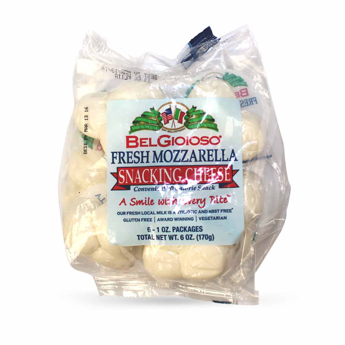 Queso Belgioioso Mozzarella Snack 10/170g