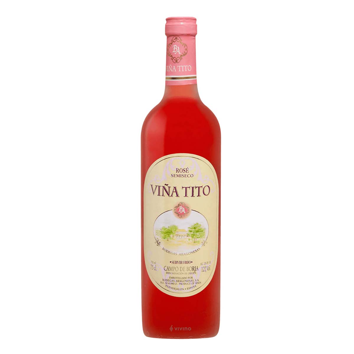 Vino Rosado Viña tito Semiseco 750ml