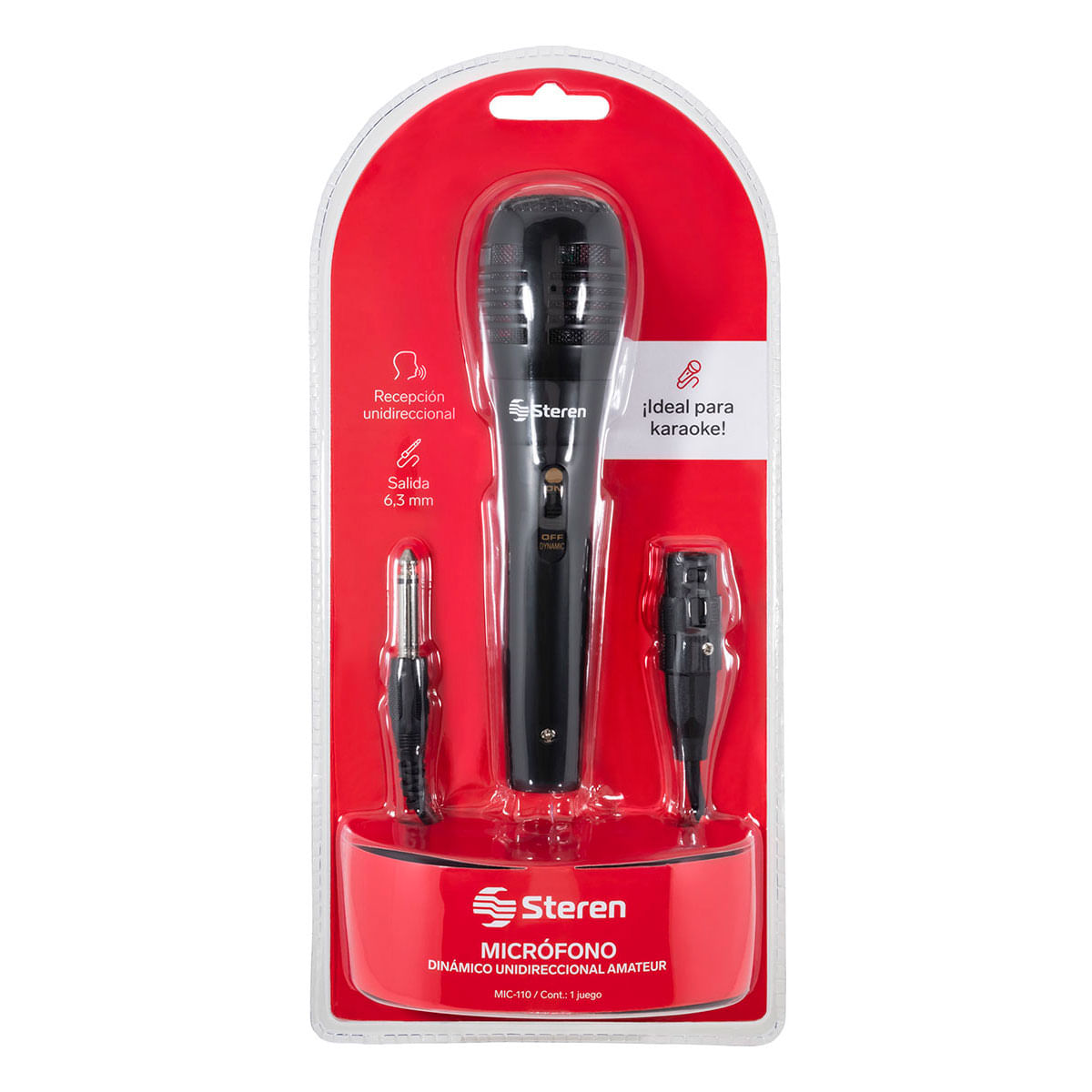 Micrófono Steren Dinámico Unidireccional Amateur Mic-110