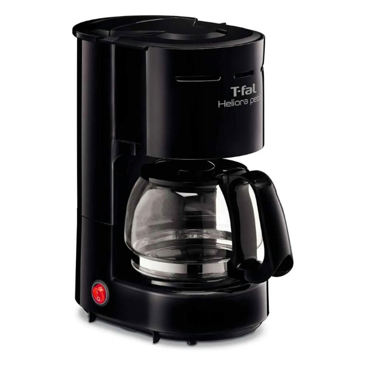 Cafetera de Filtro T-Fal  Heliora Petit 4 Tazas Negro CM3218MX