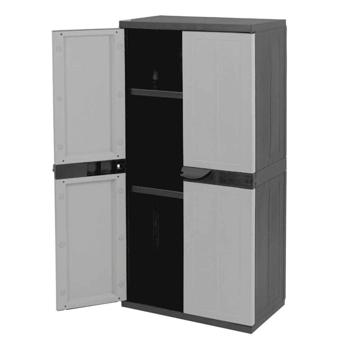 Armario Polycar Niza Negro/Gris