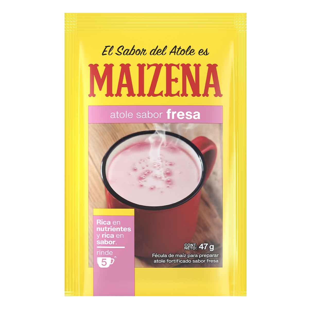 Atole Maizena Sabor Fresa 47g