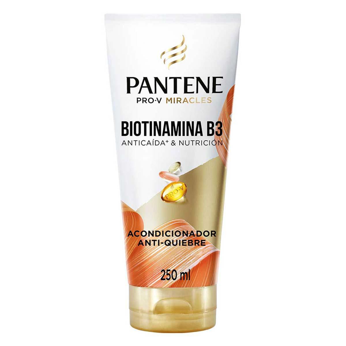 Acondicionador Antiquiebre Pantene Biotinamina B3 Para Cabello Frágil Y Quebradizo 250ml