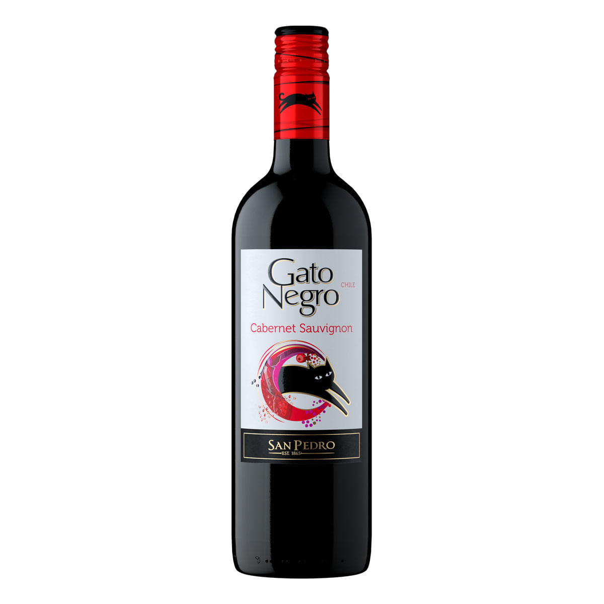 Vino Tinto Chileno Gato Negro Cabernet Sauvignon 750ml