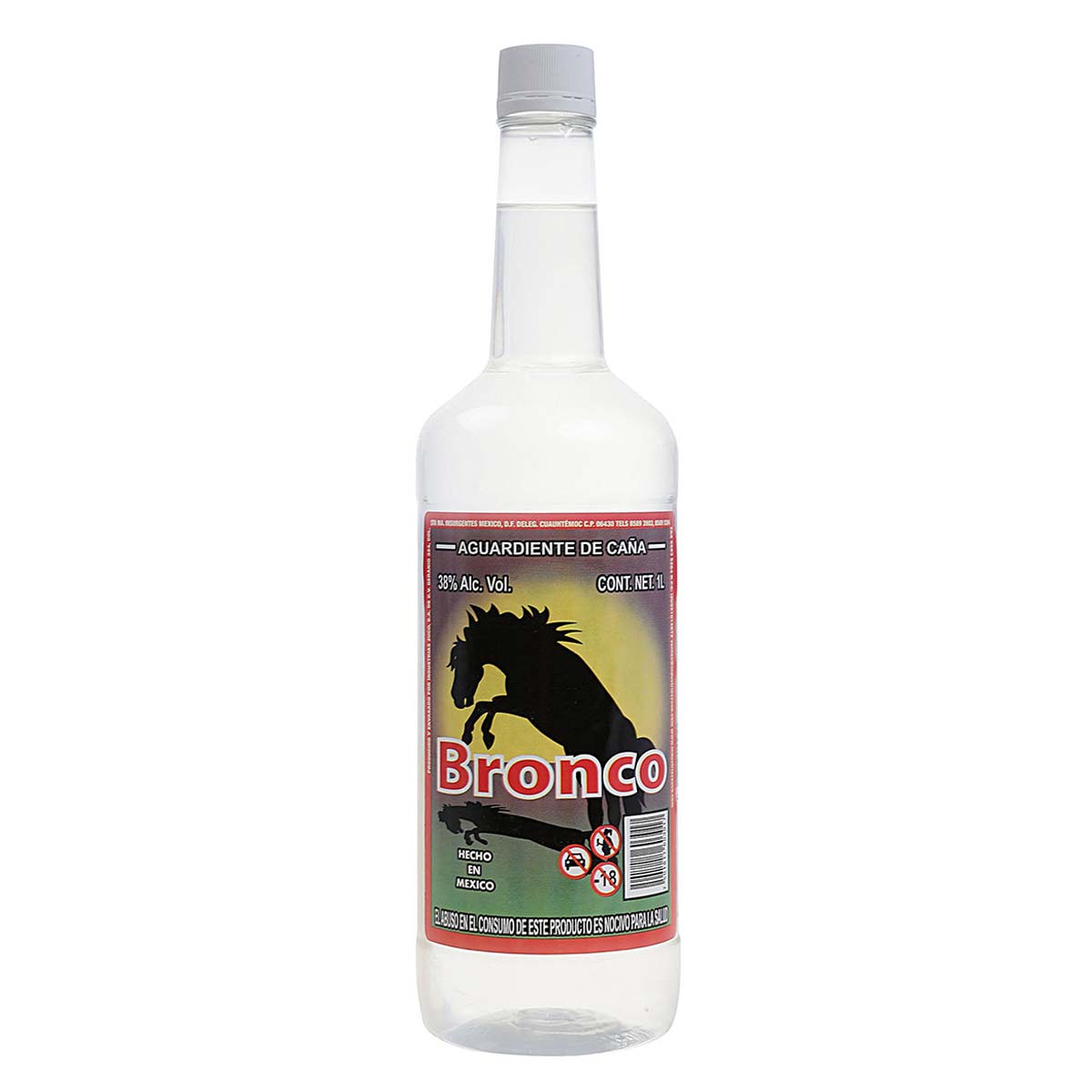 Aguardiente Bronco con Caña 1L