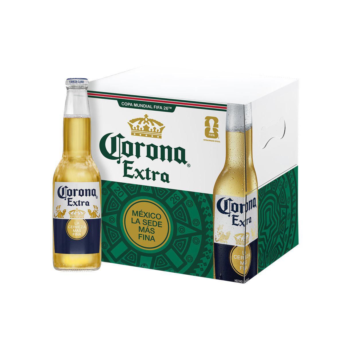 Cerveza Corona Extra 12 Botellas de 355ml c/u