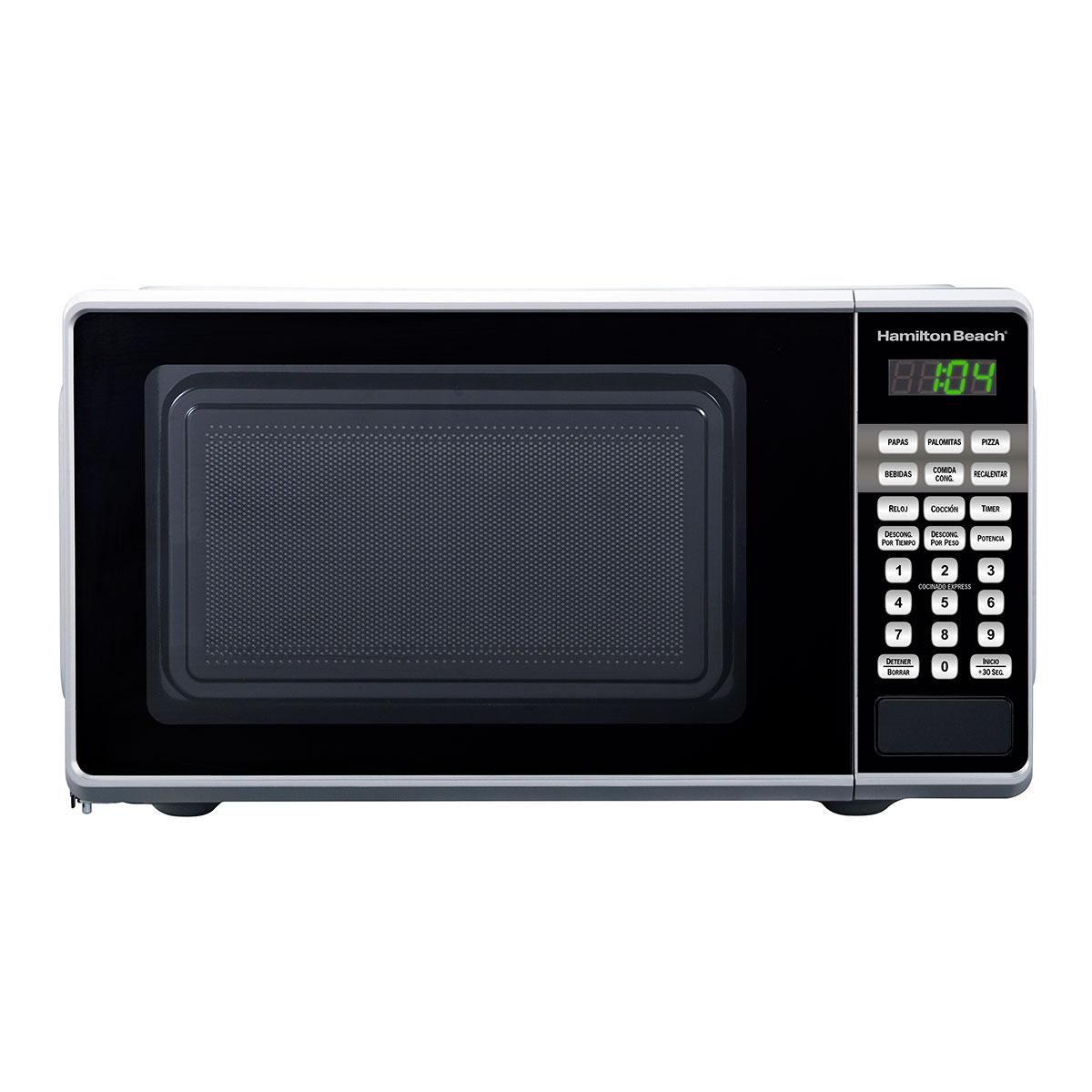 Horno de Microondas Hamilton Beach 0.7 Pies Cúbicos Plata HB-P70T20AP-VB