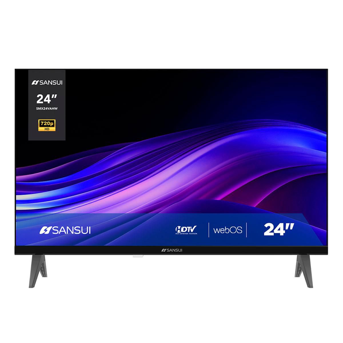Pantalla Sansui 24 Pulgadas LED Web.OS  SMX24VAHW Negro