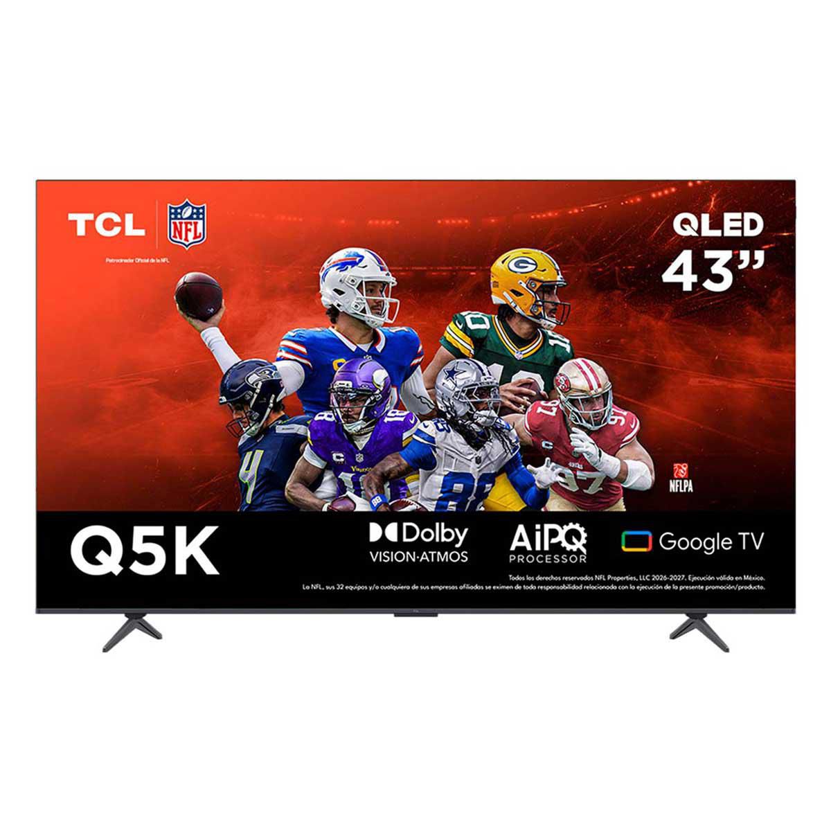 Pantalla 43 Pulgadas TCL QLED 4K HDR Google TV Mod 43Q5K