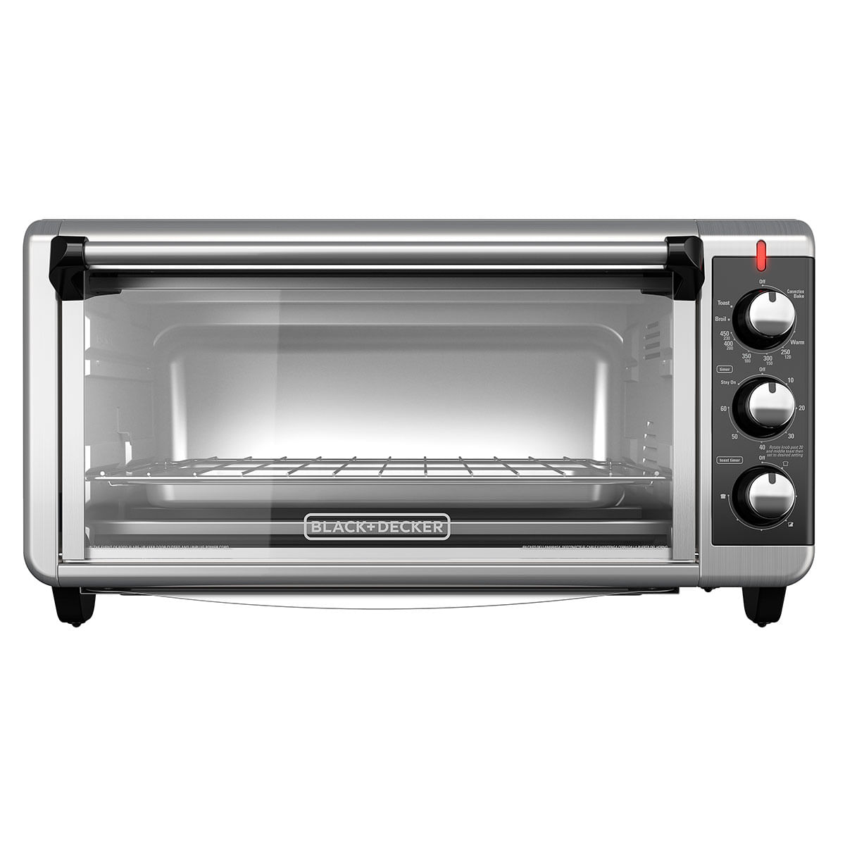 Horno de Convección Black and Decker Plata
