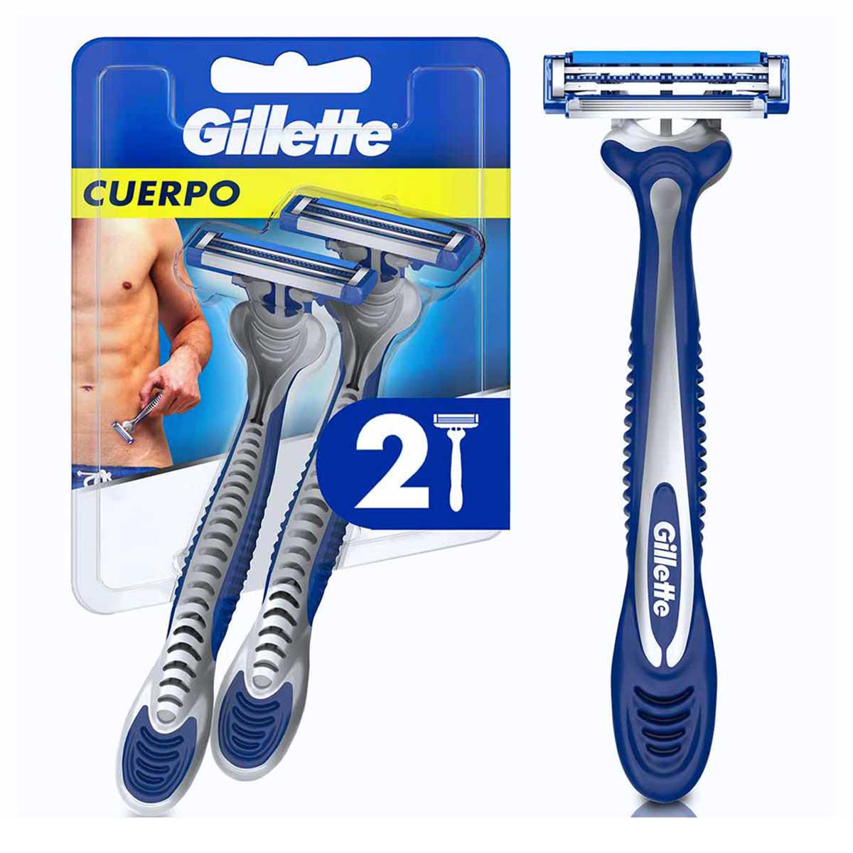 Rastrillo Gillette Cuerpo para Hombre 2 Unidades