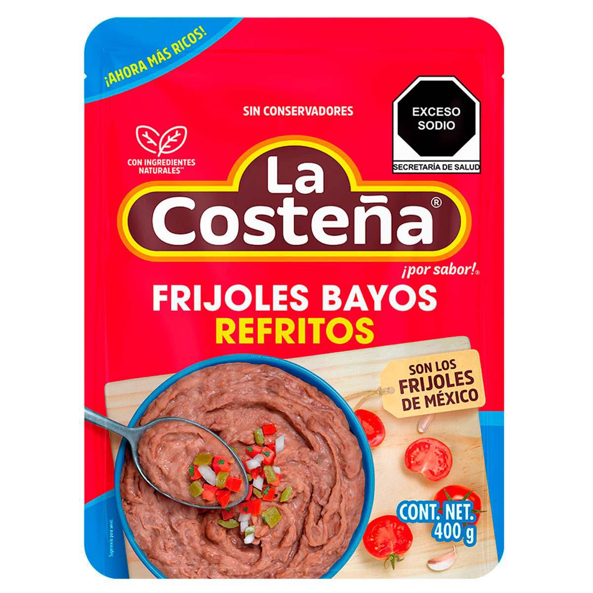 Frijoles Bayos La Costeña Refritos 400g