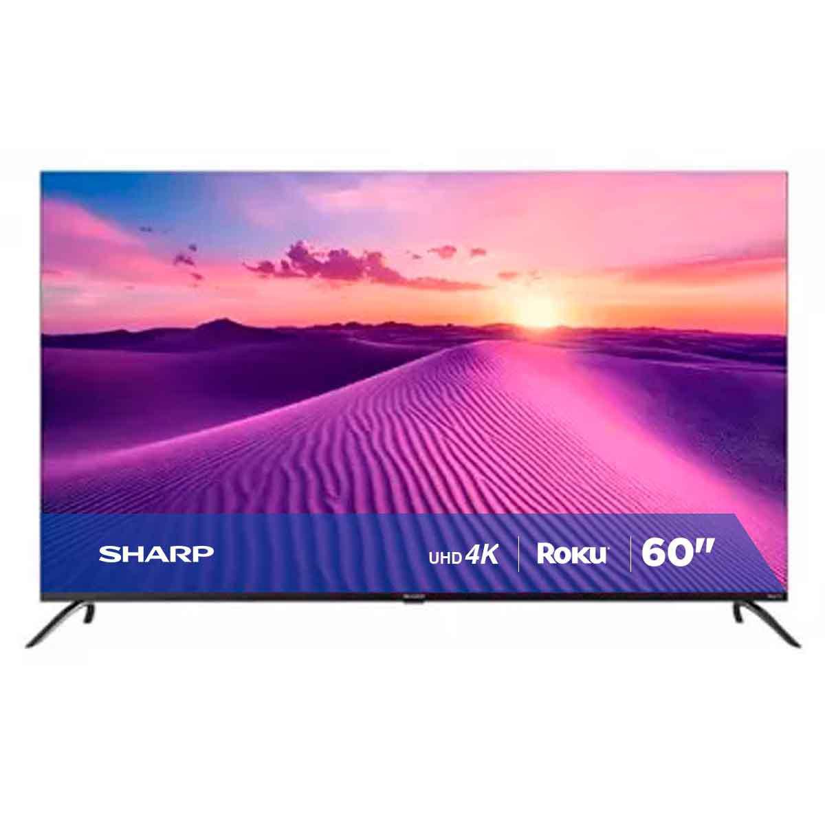 Pantalla Sharp Roku 60 Pulgadas 4k Ultra HD TV LED