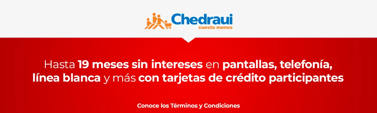 Hasta 19 meses sin intereses en pantallas, telefonía, línea blanca y más con tarjetas de crédito participantes