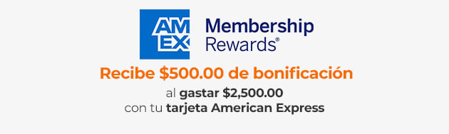 Recibe $500.00 de bonificación al gastara $2,500.00 con tu tarjeta American Express