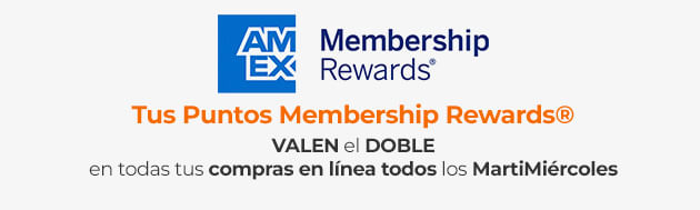 Tus Puntos Membership Rewards® VALEN el DOBLE en todas tus compras en línea
